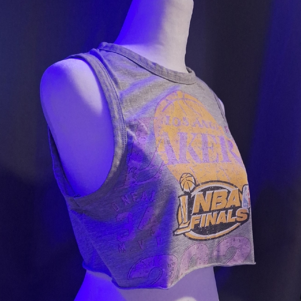 Gray NBA Finals Crop Top